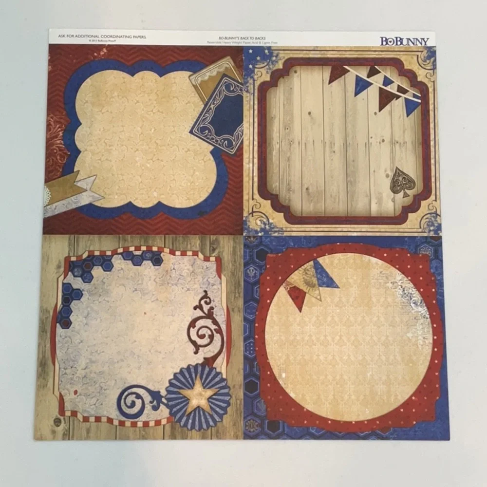 Patriotic / Americana Scrapbook Paper